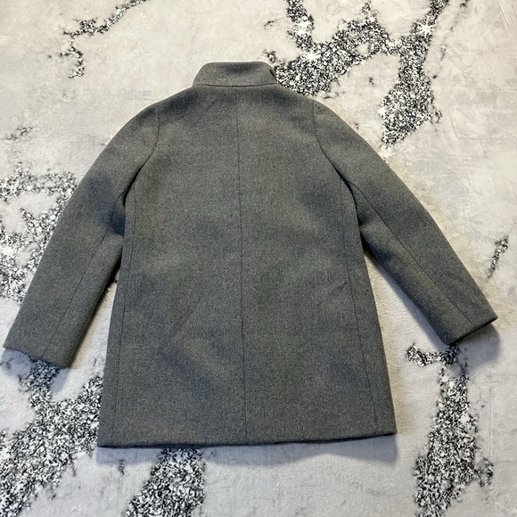 J Crew Mercantile Coat Womens Sz 8 Gray Wool-Blend City Stand-up Collar - Picture 6 of 10